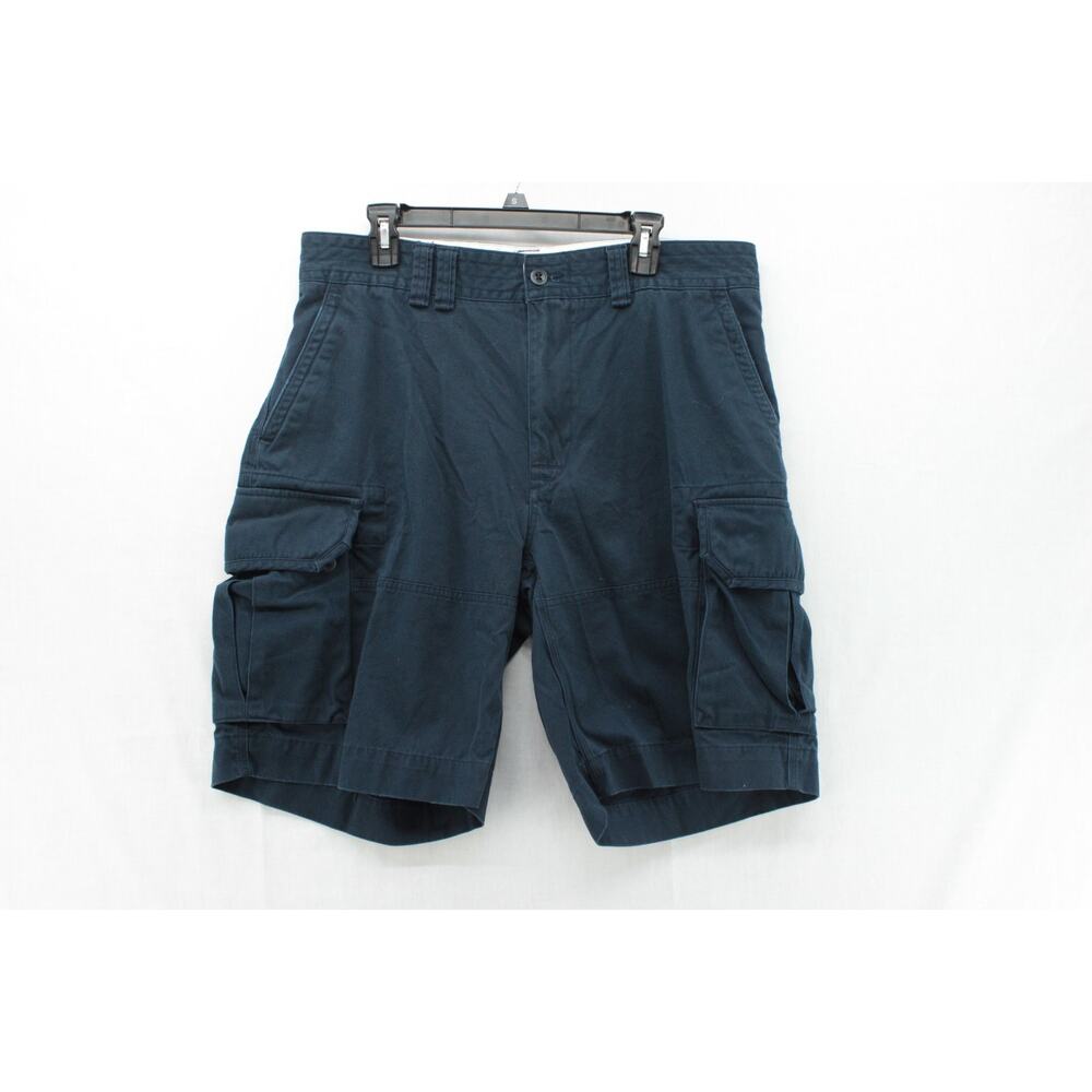 Polo Ralph Lauren Cargo Shorts Mens 36 Navy Blue Utility Pockets Chino Outdoors